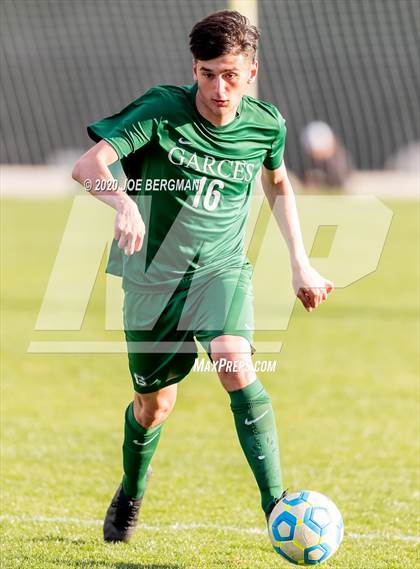 Thumbnail 1 in Santiago @ Garces Memorial (CIF SoCal Regional D3 Final) photogallery.