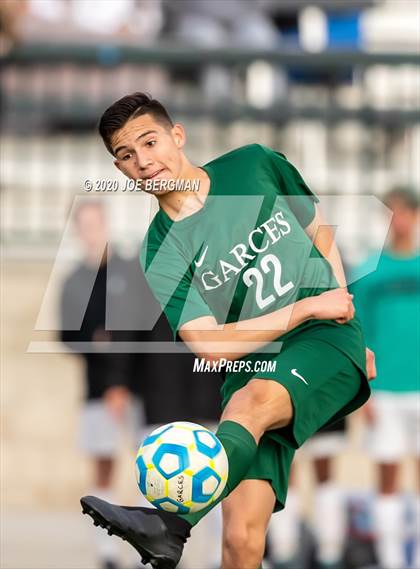 Thumbnail 3 in Santiago @ Garces Memorial (CIF SoCal Regional D3 Final) photogallery.