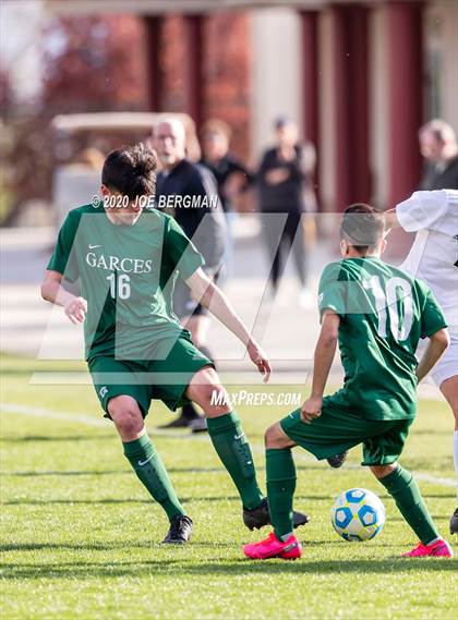 Thumbnail 2 in Santiago @ Garces Memorial (CIF SoCal Regional D3 Final) photogallery.