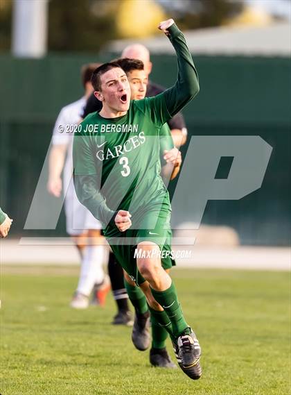 Thumbnail 1 in Santiago @ Garces Memorial (CIF SoCal Regional D3 Final) photogallery.