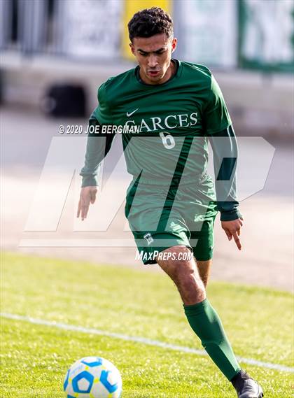 Thumbnail 2 in Santiago @ Garces Memorial (CIF SoCal Regional D3 Final) photogallery.