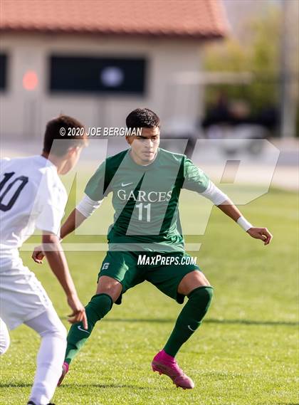 Thumbnail 1 in Santiago @ Garces Memorial (CIF SoCal Regional D3 Final) photogallery.