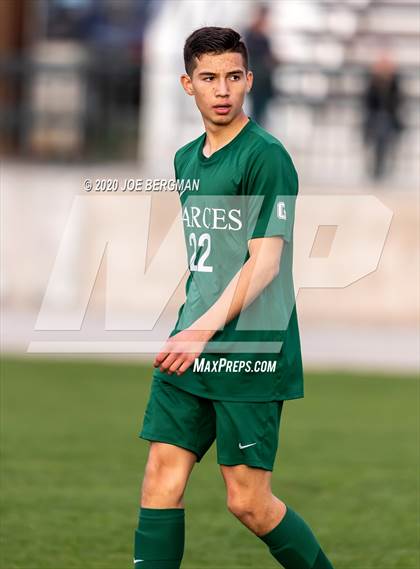 Thumbnail 1 in Santiago @ Garces Memorial (CIF SoCal Regional D3 Final) photogallery.