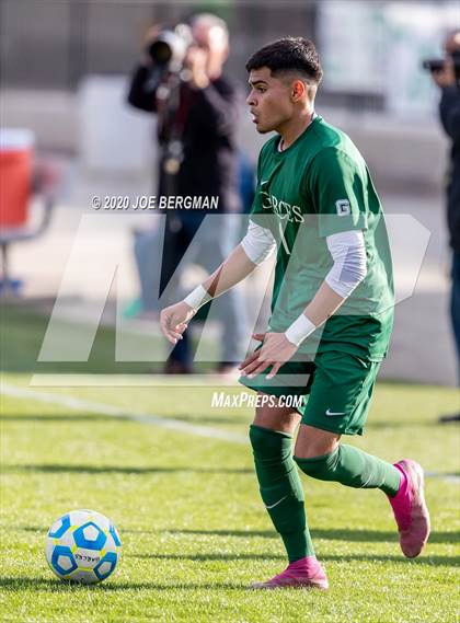 Thumbnail 2 in Santiago @ Garces Memorial (CIF SoCal Regional D3 Final) photogallery.