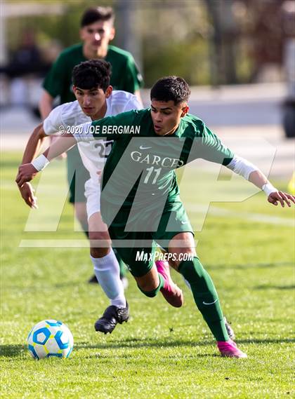 Thumbnail 2 in Santiago @ Garces Memorial (CIF SoCal Regional D3 Final) photogallery.