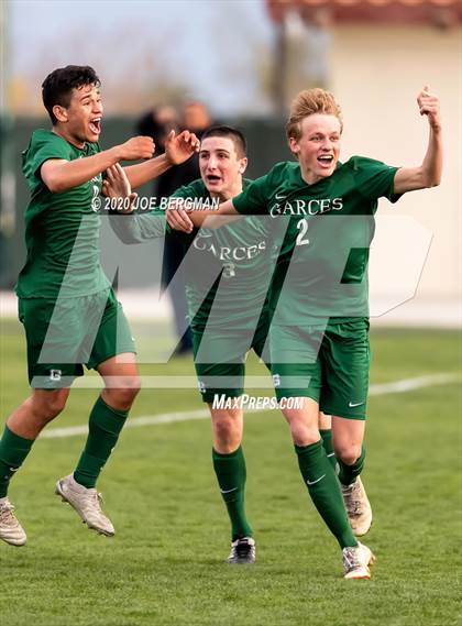 Thumbnail 2 in Santiago @ Garces Memorial (CIF SoCal Regional D3 Final) photogallery.