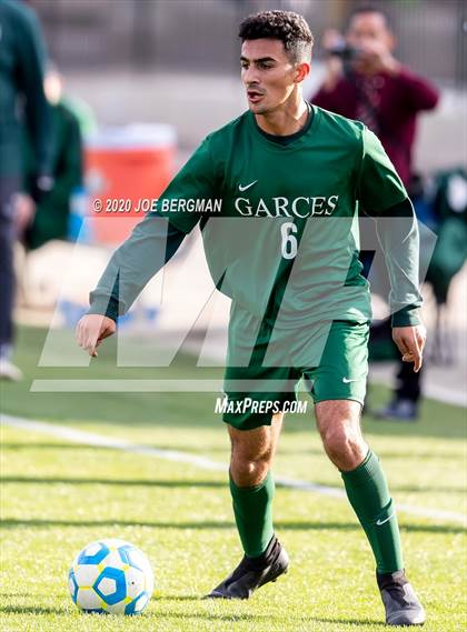 Thumbnail 1 in Santiago @ Garces Memorial (CIF SoCal Regional D3 Final) photogallery.