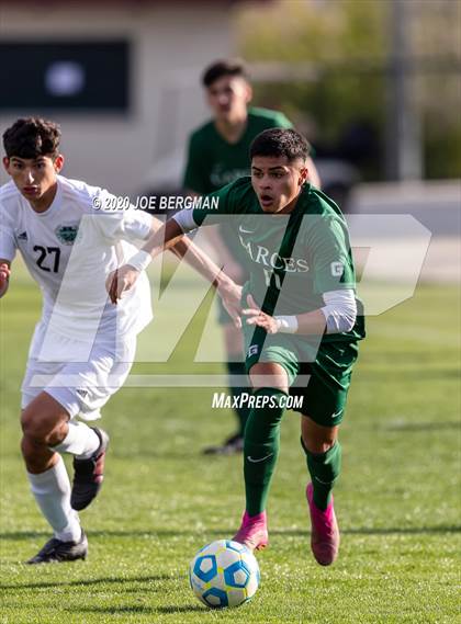 Thumbnail 1 in Santiago @ Garces Memorial (CIF SoCal Regional D3 Final) photogallery.