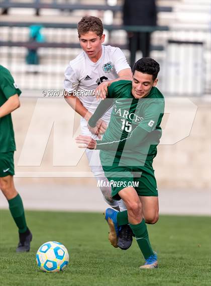 Thumbnail 2 in Santiago @ Garces Memorial (CIF SoCal Regional D3 Final) photogallery.