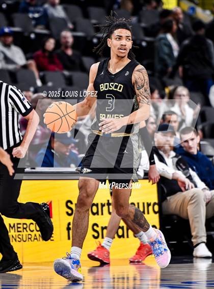 Thumbnail 2 in St. John Bosco vs. Mater Dei (Trinity-Mission League Showcase) photogallery.