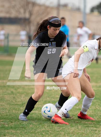 Thumbnail 3 in Lee [Robert E.] vs Alamo Heights (NEISD Soccer Showcase) photogallery.