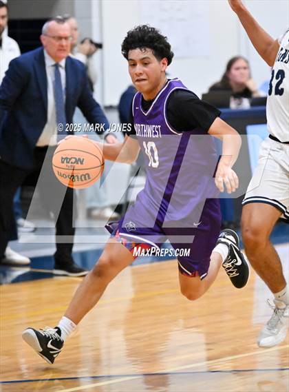 Thumbnail 2 in North Valley Christian Academy vs. Northwest Christian (Great Desert Shootout) photogallery.