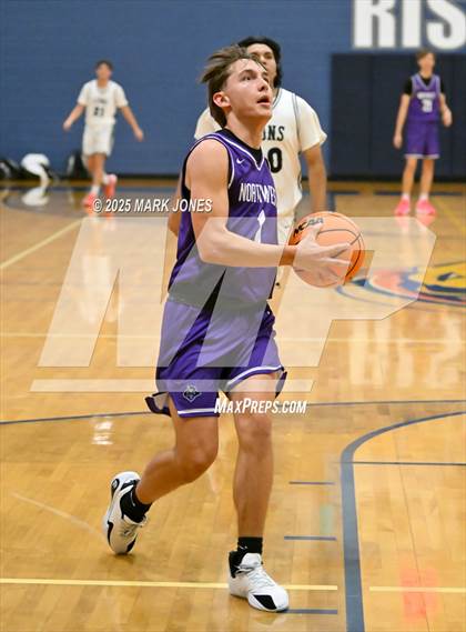 Thumbnail 1 in North Valley Christian Academy vs. Northwest Christian (Great Desert Shootout) photogallery.
