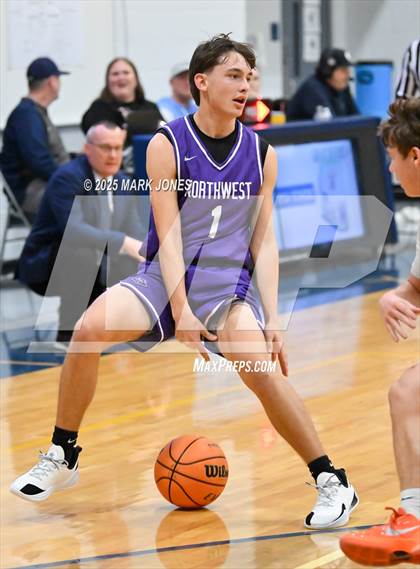 Thumbnail 2 in North Valley Christian Academy vs. Northwest Christian (Great Desert Shootout) photogallery.