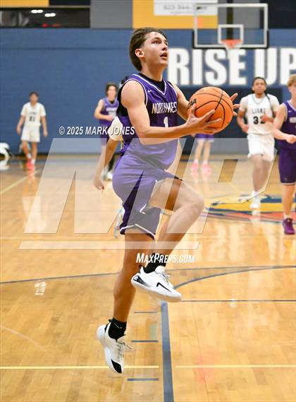 Thumbnail 2 in North Valley Christian Academy vs. Northwest Christian (Great Desert Shootout) photogallery.