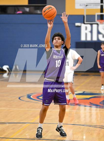 Thumbnail 3 in North Valley Christian Academy vs. Northwest Christian (Great Desert Shootout) photogallery.