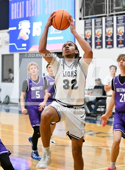 Thumbnail 1 in North Valley Christian Academy vs. Northwest Christian (Great Desert Shootout) photogallery.