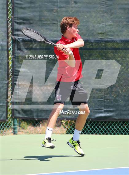 Thumbnail 2 in Granite Bay vs. Redwood (CIF NorCal Regional Team Tennis Championships) photogallery.
