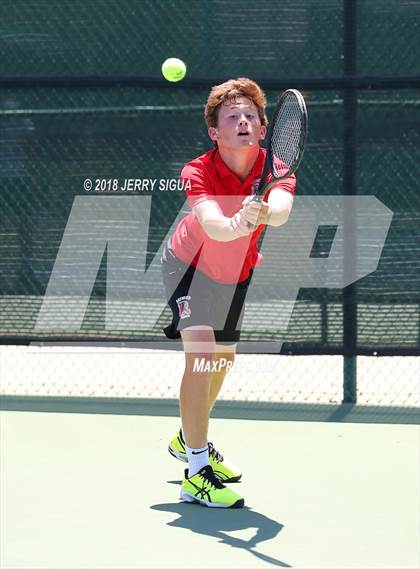 Thumbnail 3 in Granite Bay vs. Redwood (CIF NorCal Regional Team Tennis Championships) photogallery.