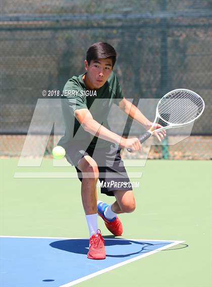 Thumbnail 3 in Granite Bay vs. Redwood (CIF NorCal Regional Team Tennis Championships) photogallery.
