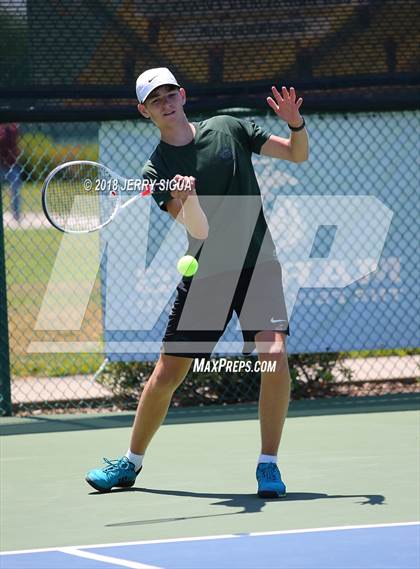 Thumbnail 3 in Granite Bay vs. Redwood (CIF NorCal Regional Team Tennis Championships) photogallery.