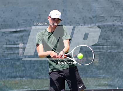 Thumbnail 3 in Granite Bay vs. Redwood (CIF NorCal Regional Team Tennis Championships) photogallery.