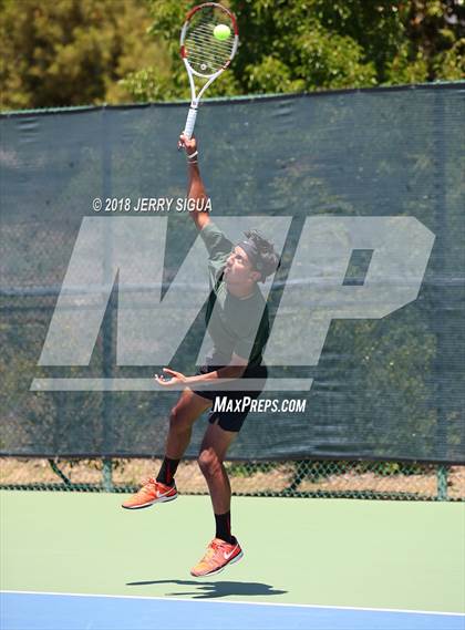 Thumbnail 3 in Granite Bay vs. Redwood (CIF NorCal Regional Team Tennis Championships) photogallery.