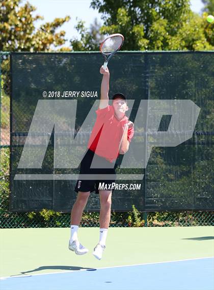 Thumbnail 3 in Granite Bay vs. Redwood (CIF NorCal Regional Team Tennis Championships) photogallery.