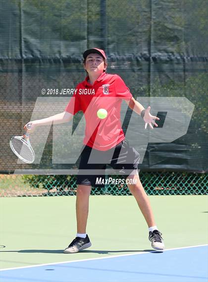 Thumbnail 3 in Granite Bay vs. Redwood (CIF NorCal Regional Team Tennis Championships) photogallery.