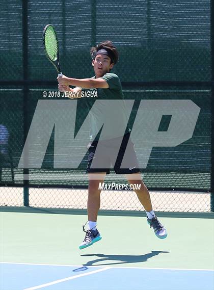 Thumbnail 2 in Granite Bay vs. Redwood (CIF NorCal Regional Team Tennis Championships) photogallery.