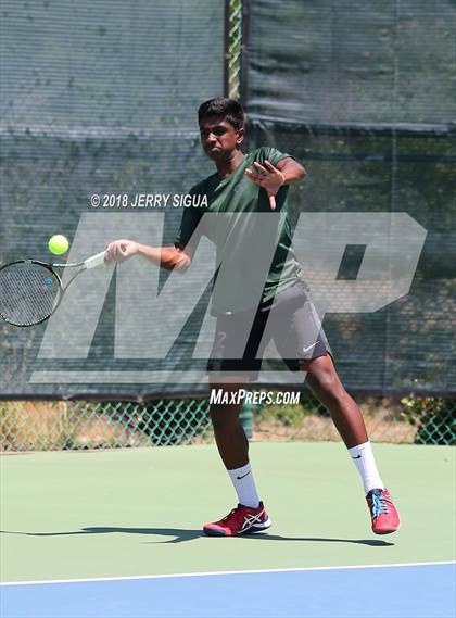 Thumbnail 2 in Granite Bay vs. Redwood (CIF NorCal Regional Team Tennis Championships) photogallery.