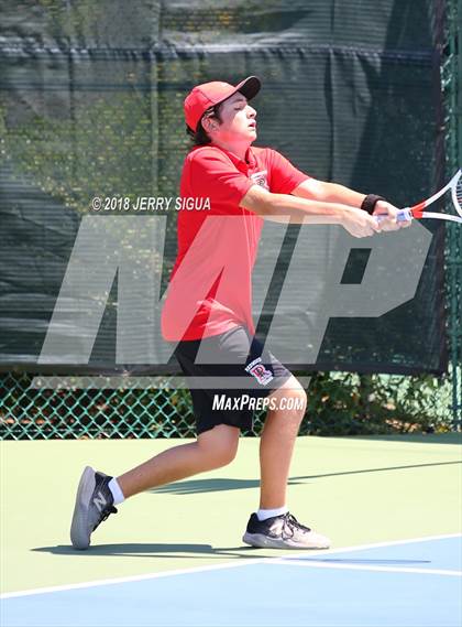 Thumbnail 3 in Granite Bay vs. Redwood (CIF NorCal Regional Team Tennis Championships) photogallery.