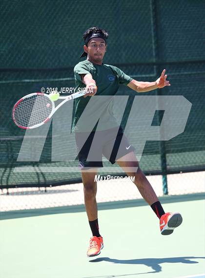 Thumbnail 3 in Granite Bay vs. Redwood (CIF NorCal Regional Team Tennis Championships) photogallery.