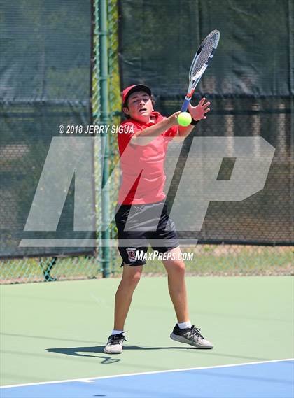 Thumbnail 1 in Granite Bay vs. Redwood (CIF NorCal Regional Team Tennis Championships) photogallery.