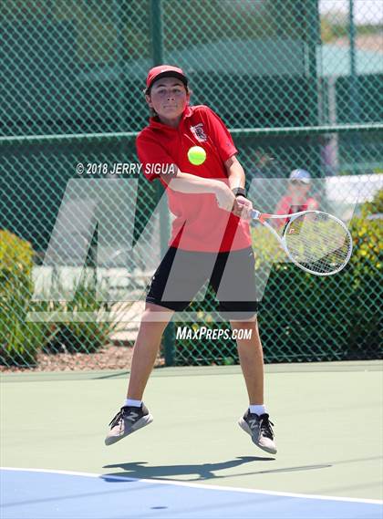 Thumbnail 3 in Granite Bay vs. Redwood (CIF NorCal Regional Team Tennis Championships) photogallery.