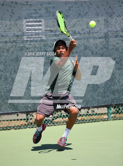 Thumbnail 3 in Granite Bay vs. Redwood (CIF NorCal Regional Team Tennis Championships) photogallery.