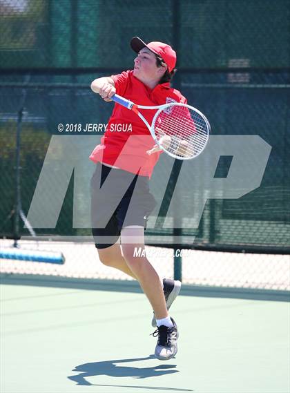 Thumbnail 3 in Granite Bay vs. Redwood (CIF NorCal Regional Team Tennis Championships) photogallery.