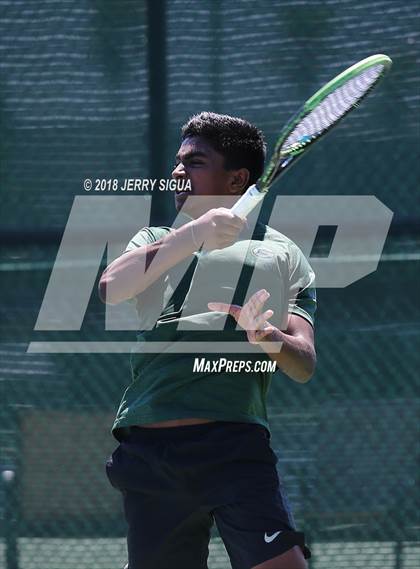 Thumbnail 2 in Granite Bay vs. Redwood (CIF NorCal Regional Team Tennis Championships) photogallery.