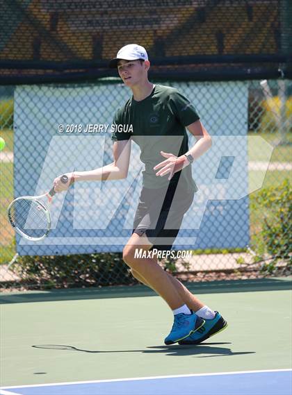 Thumbnail 3 in Granite Bay vs. Redwood (CIF NorCal Regional Team Tennis Championships) photogallery.