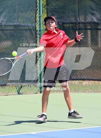 Thumbnail 3 in Granite Bay vs. Redwood (CIF NorCal Regional Team Tennis Championships) photogallery.