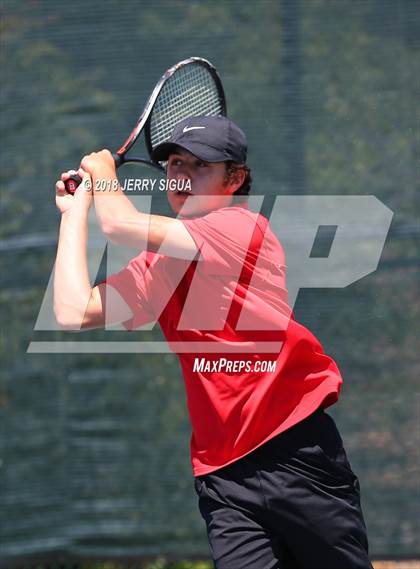 Thumbnail 3 in Granite Bay vs. Redwood (CIF NorCal Regional Team Tennis Championships) photogallery.
