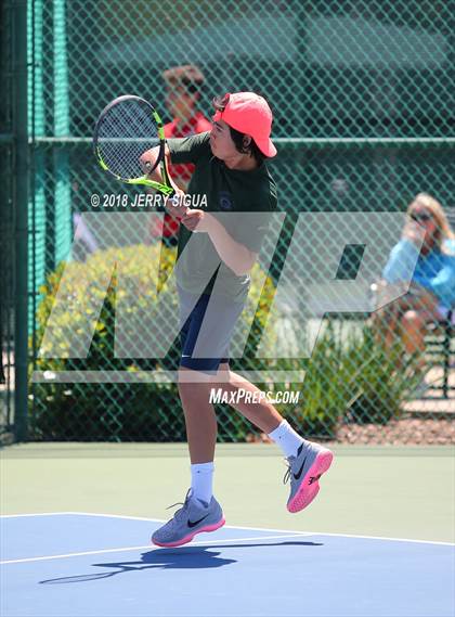 Thumbnail 1 in Granite Bay vs. Redwood (CIF NorCal Regional Team Tennis Championships) photogallery.