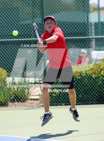 Thumbnail 2 in Granite Bay vs. Redwood (CIF NorCal Regional Team Tennis Championships) photogallery.