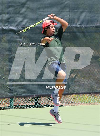 Thumbnail 2 in Granite Bay vs. Redwood (CIF NorCal Regional Team Tennis Championships) photogallery.