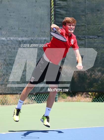Thumbnail 3 in Granite Bay vs. Redwood (CIF NorCal Regional Team Tennis Championships) photogallery.
