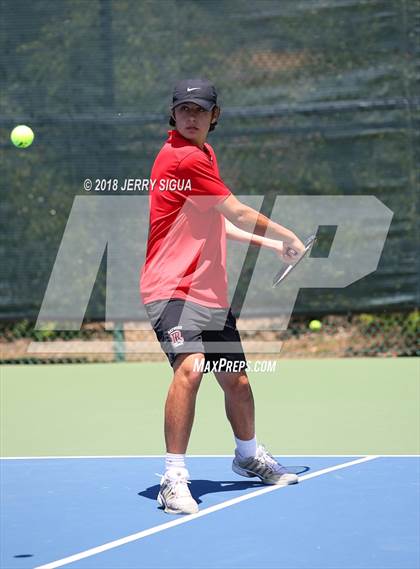 Thumbnail 2 in Granite Bay vs. Redwood (CIF NorCal Regional Team Tennis Championships) photogallery.