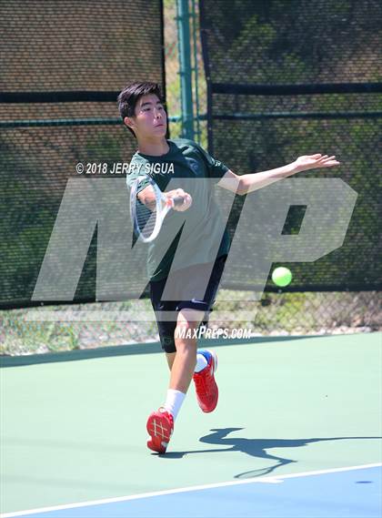 Thumbnail 2 in Granite Bay vs. Redwood (CIF NorCal Regional Team Tennis Championships) photogallery.
