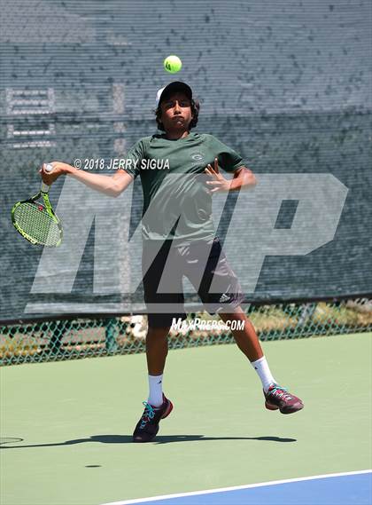 Thumbnail 3 in Granite Bay vs. Redwood (CIF NorCal Regional Team Tennis Championships) photogallery.