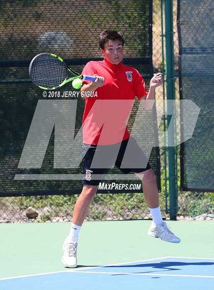 Thumbnail 3 in Granite Bay vs. Redwood (CIF NorCal Regional Team Tennis Championships) photogallery.