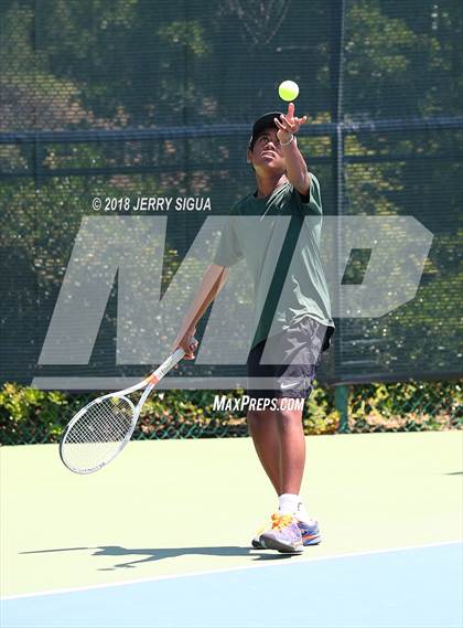 Thumbnail 3 in Granite Bay vs. Redwood (CIF NorCal Regional Team Tennis Championships) photogallery.